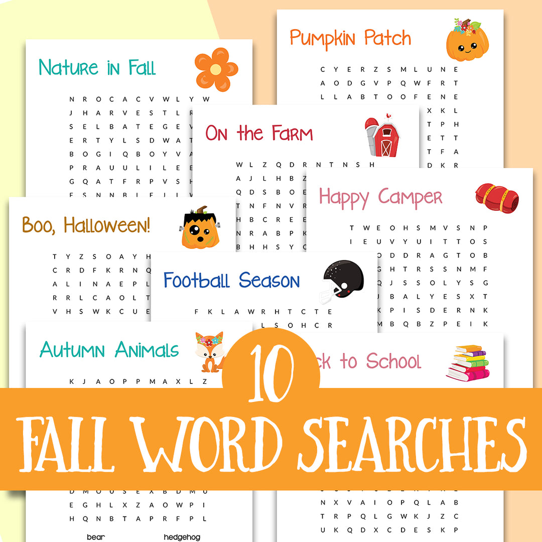 Fall Family Fun Activity Bundle