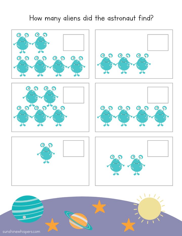 Space Preschool Activity Pack
