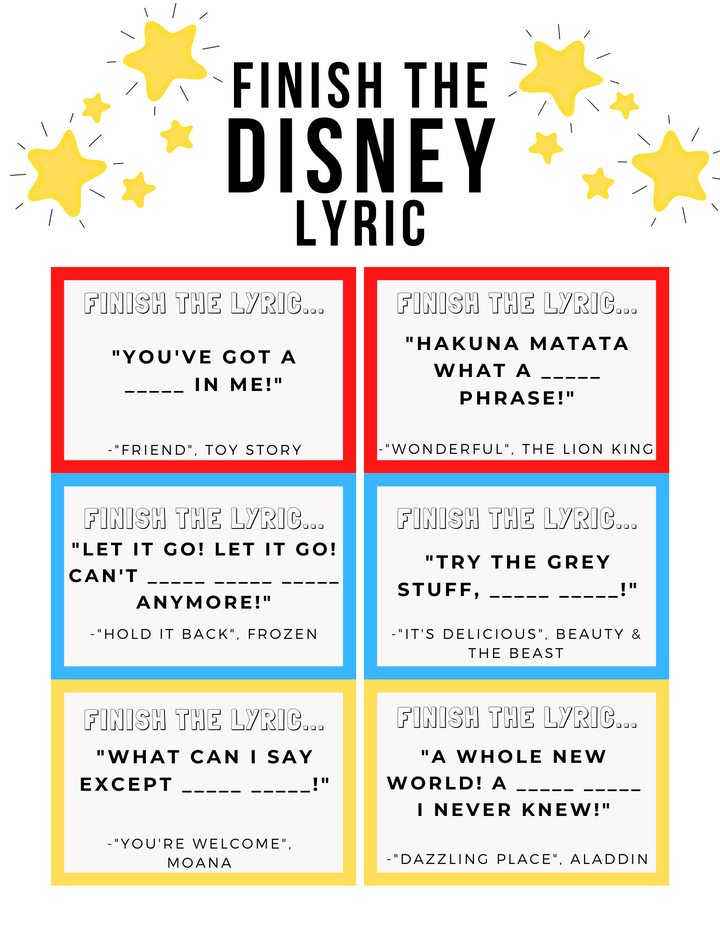 Disney Family Games and Activity Pack