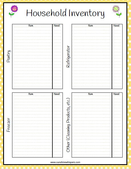 Grocery Shopping List and Menu Planner