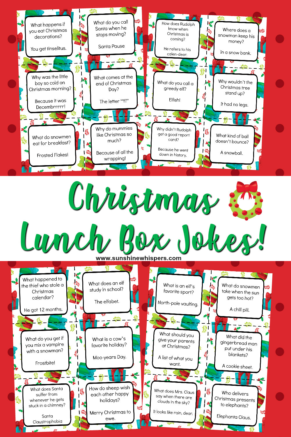 Lunch Box Notes and Jokes
