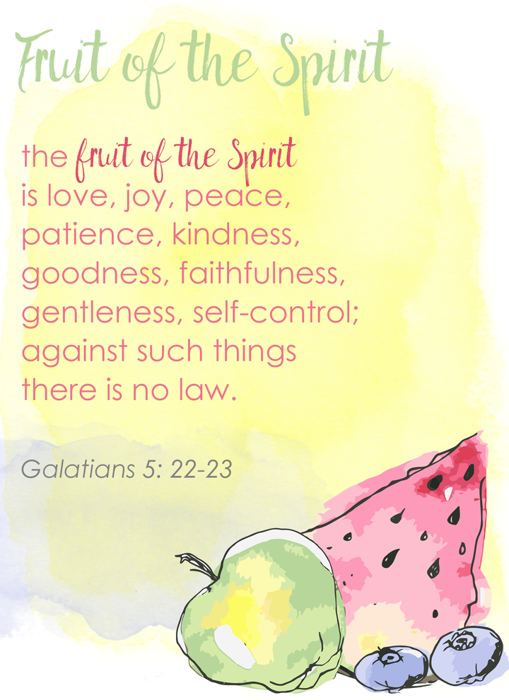 Fruit of the Spirit Printable Scripture Cards: Bundle (all 10 sets, 100 cards)