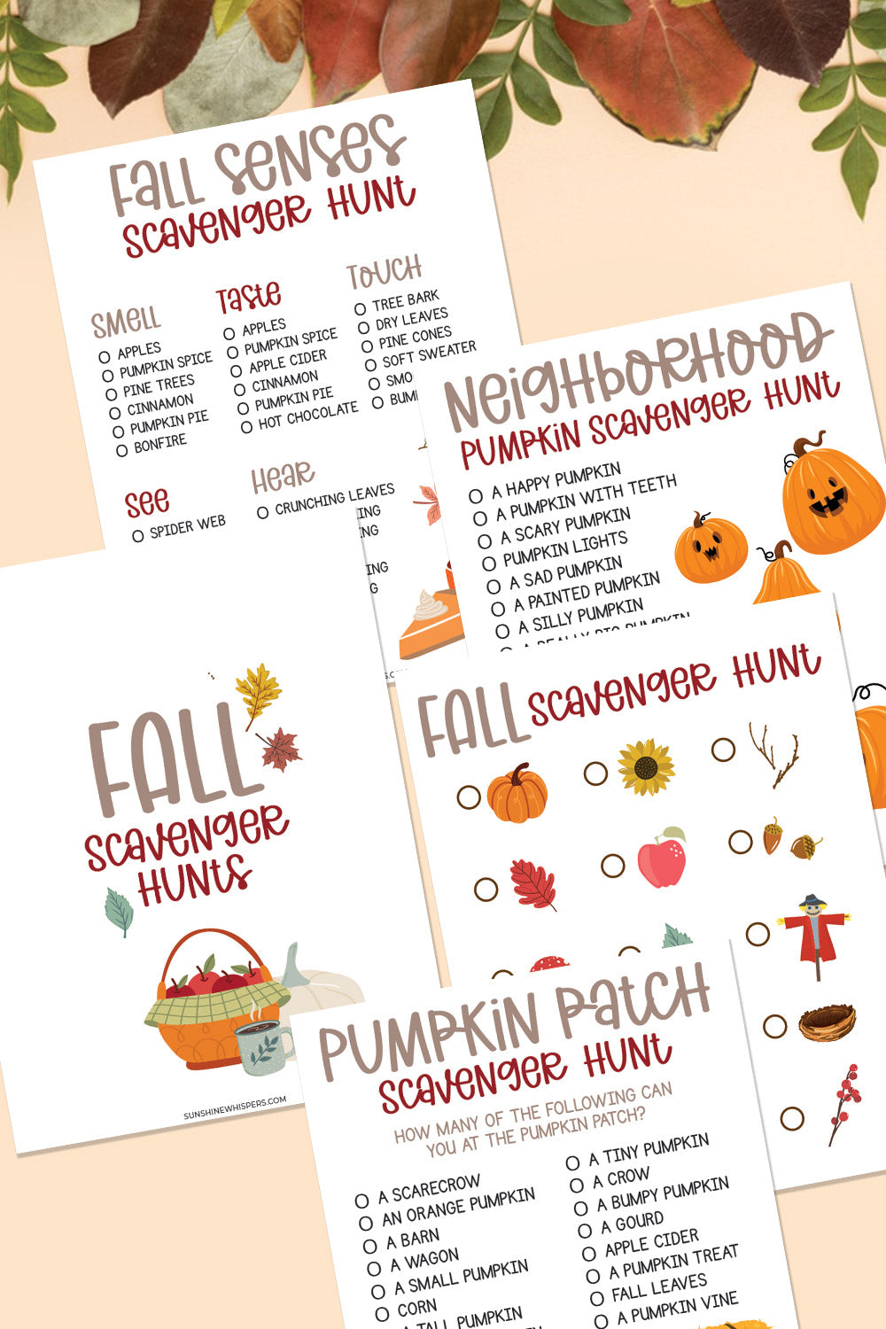 Fall-Themed Scavenger Hunts