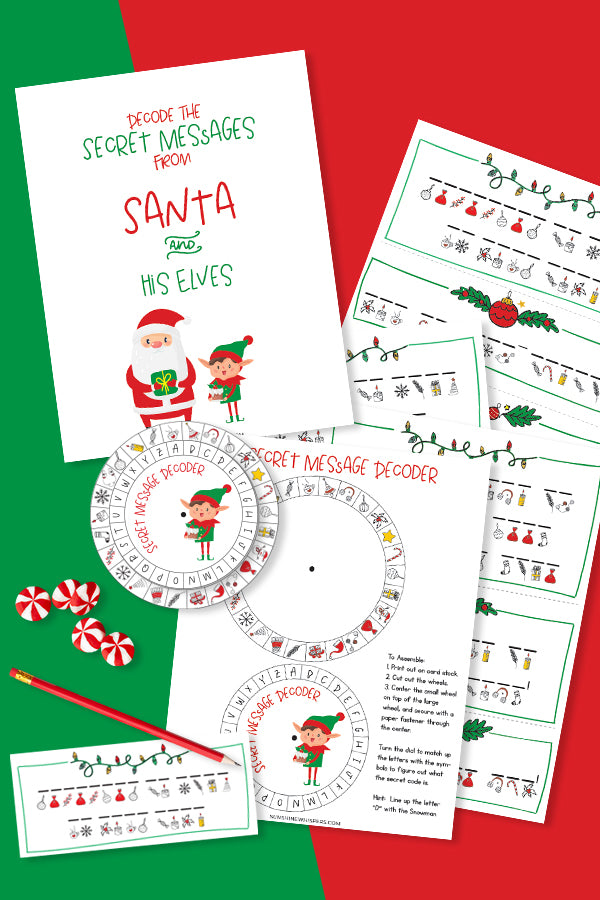 Decode the Secret Message from Santa Printable Game