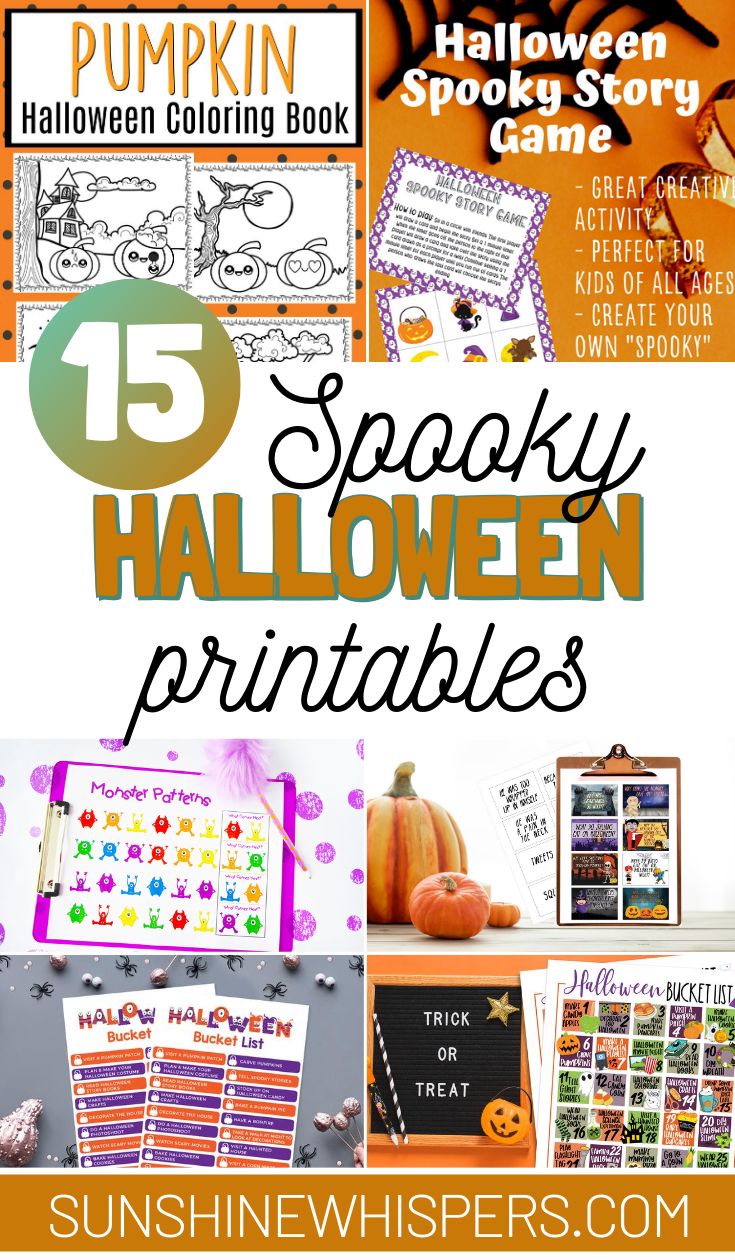 Spooky Fun Halloween Activities Printable Bundle