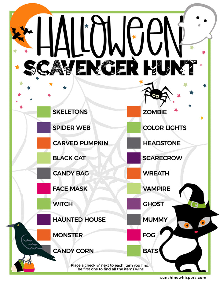 Spooky Fun Halloween Activities Printable Bundle