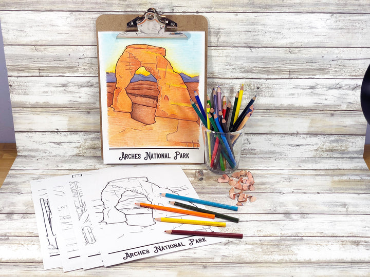 National Parks Coloring Book and Fine Art Prints