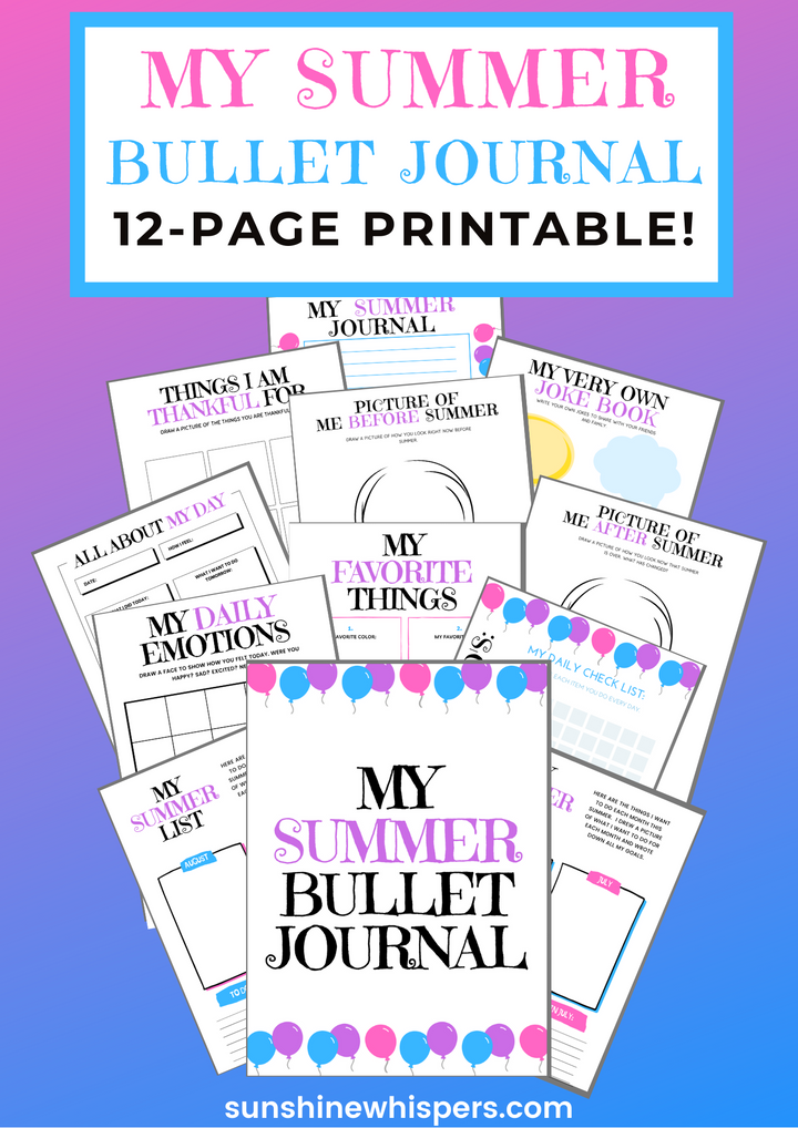 DIY Summer Camp at Home Printable Planner and Activity Bundle