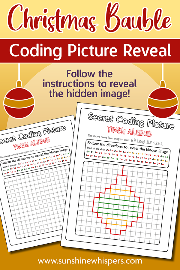 Christmas Bauble Coding Picture Reveal