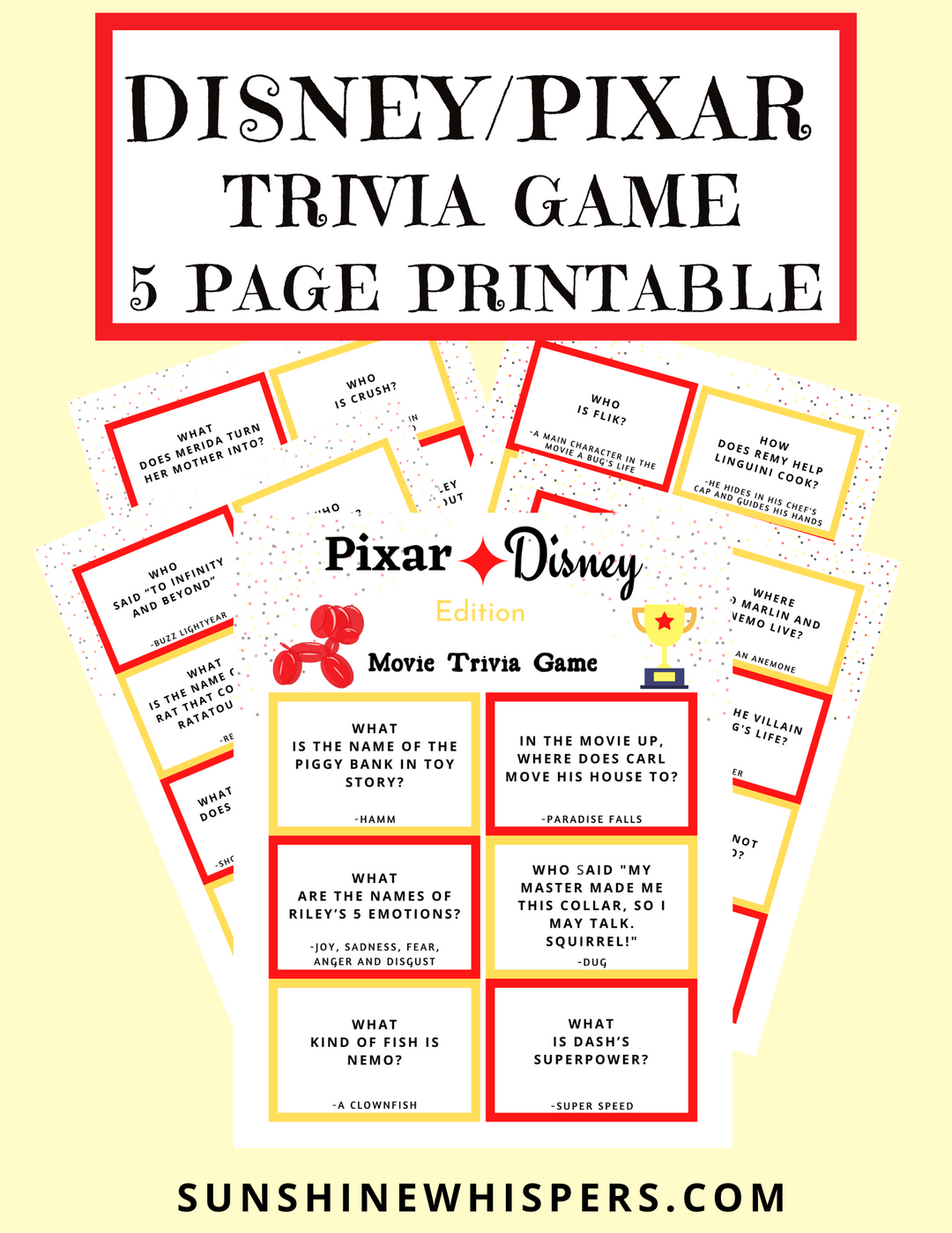 Disney Trivia Game