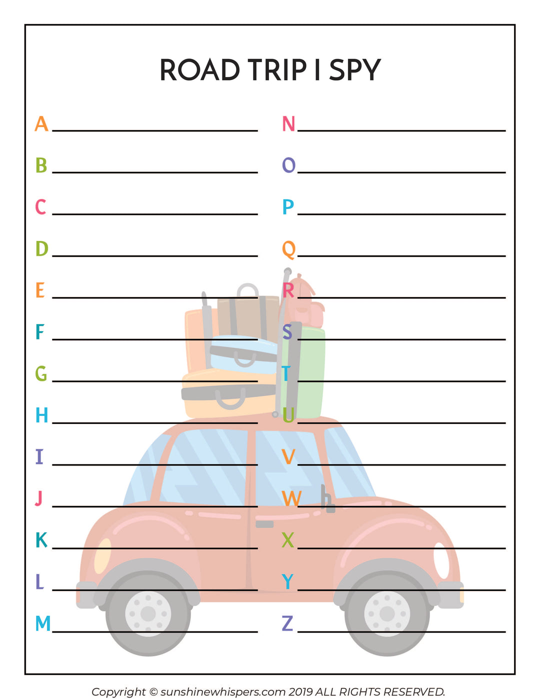 Family Travel Vacation Activity and Planning Pack