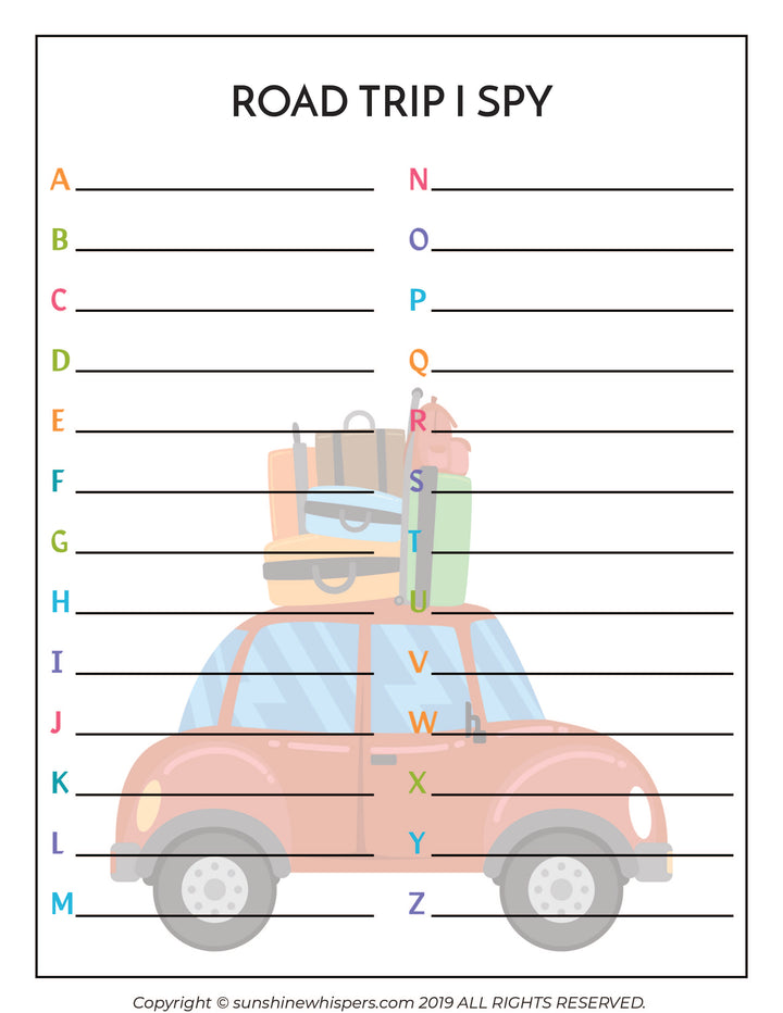 Family Travel Vacation Activity and Planning Pack