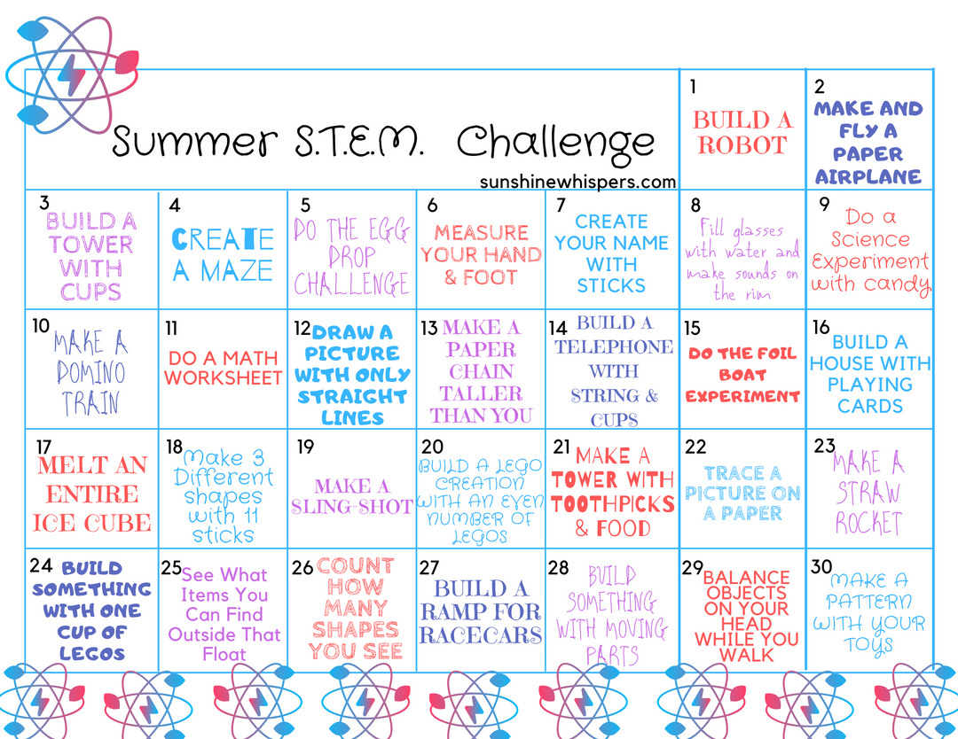 DIY Summer Camp at Home Printable Planner and Activity Bundle