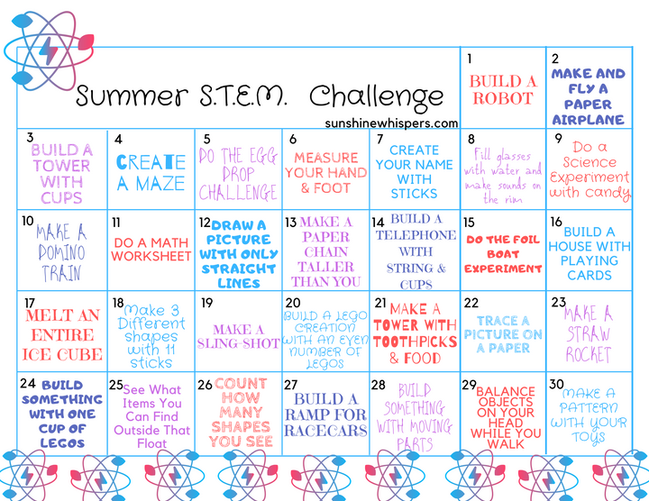 DIY Summer Camp at Home Printable Planner and Activity Bundle