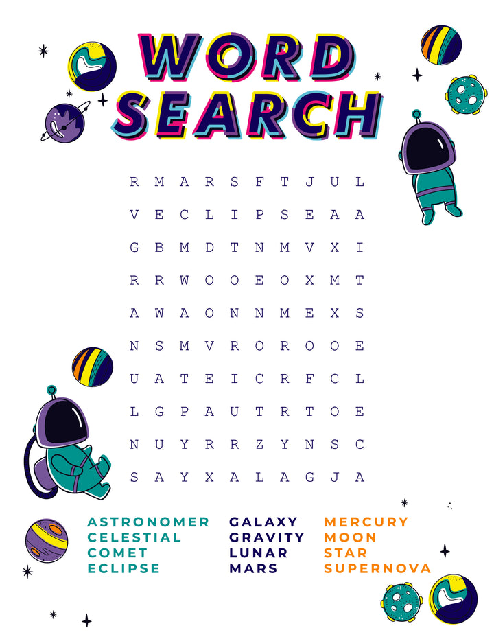 Space Activities Pack for Early Elementary