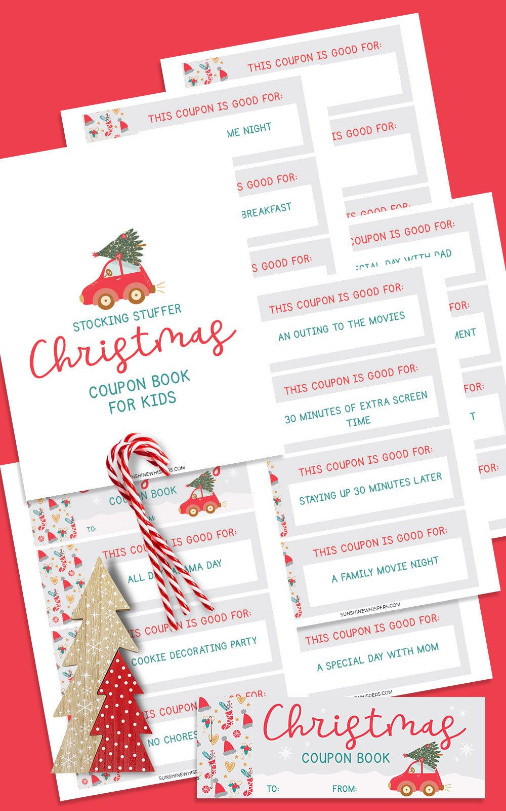 Stocking Stuffer Christmas Coupon Book For Kids