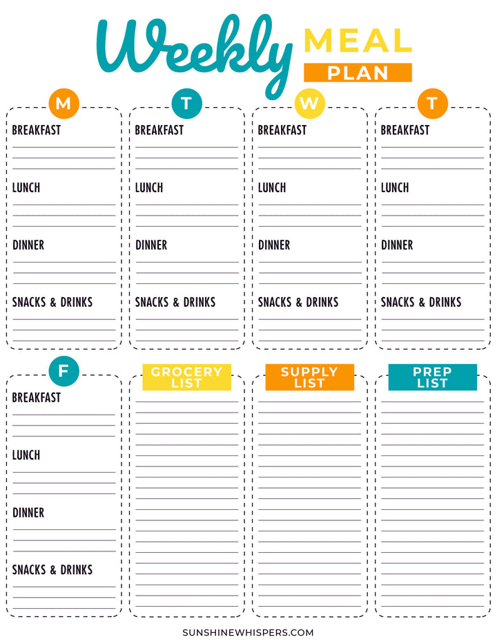 Summer Camp at Home Planner
