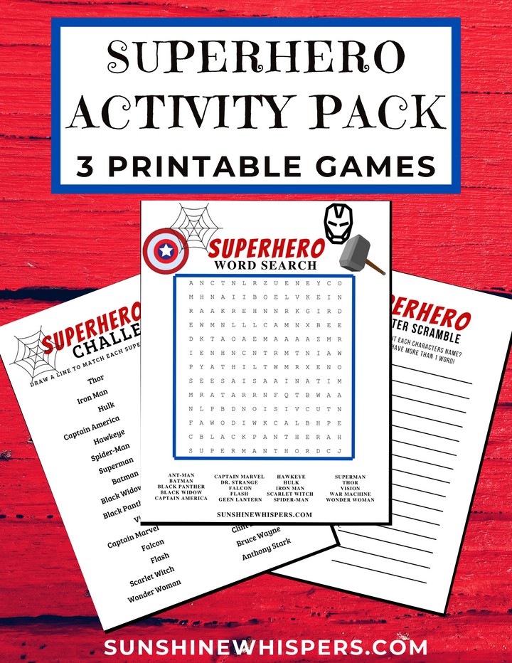 Superhero Activity Pack