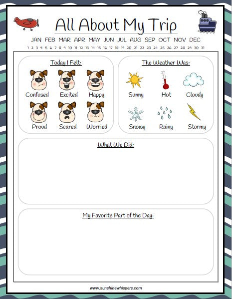 Kid's Travel Journal and Fun Guide