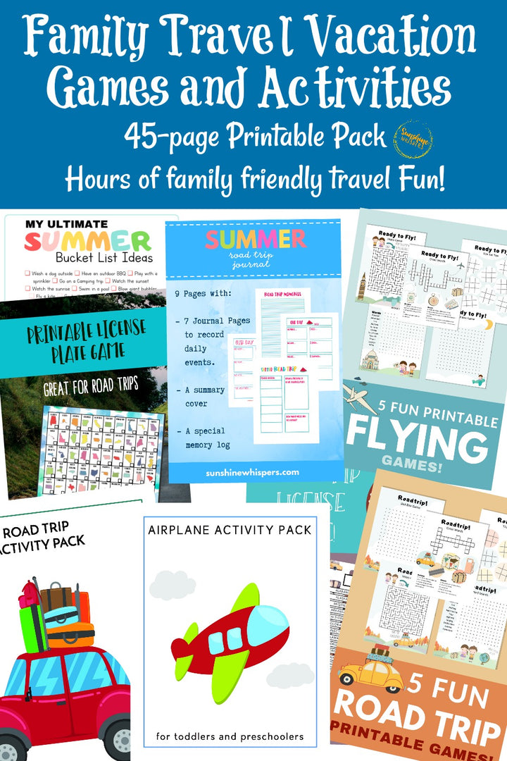 Family Travel Vacation Activity and Planning Pack