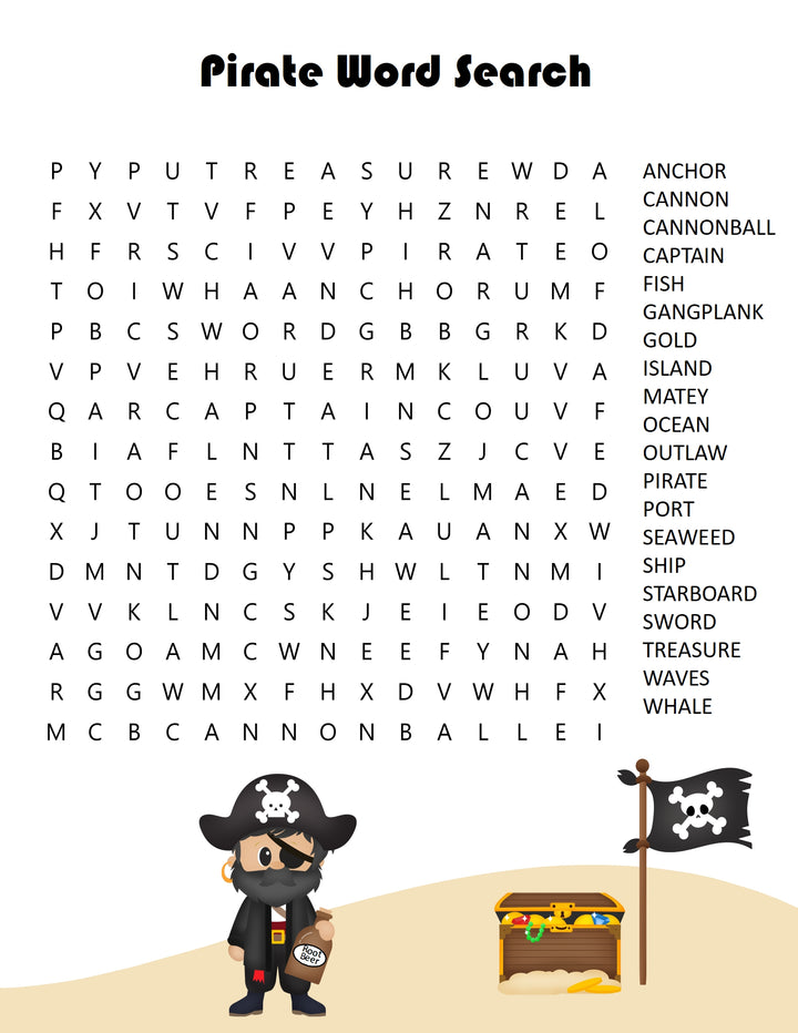 Pirate Activity Printable Pack