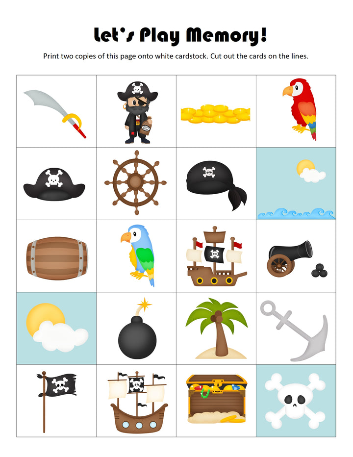 Pirate Activity Printable Pack
