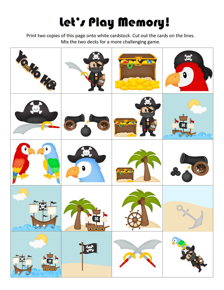 Pirate Activity Printable Pack
