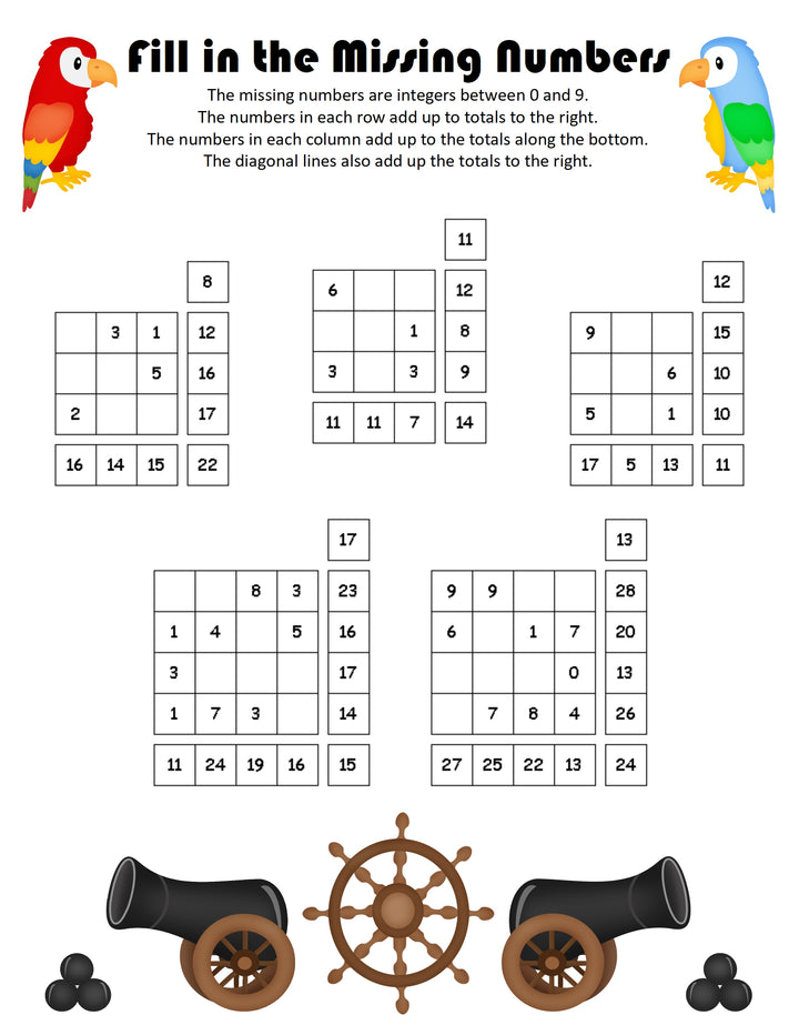 Pirate Activity Printable Pack