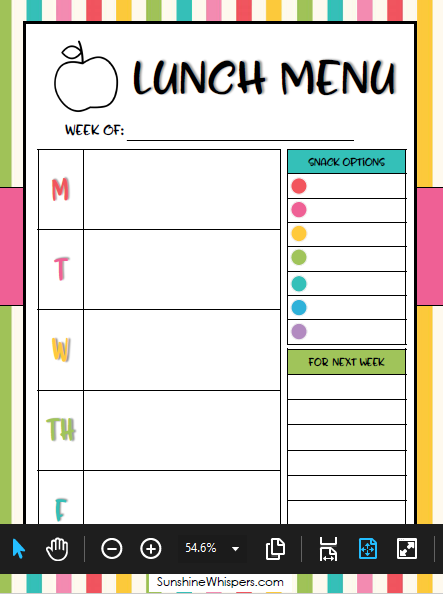 Printable Student Planner for 2020-2021 School Year