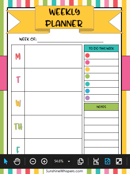 Printable Student Planner for 2020-2021 School Year